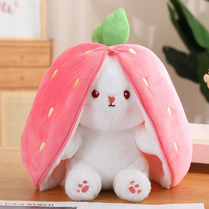 Strawberry Carrot Bunny Rabbit Stuffed Toy Plush