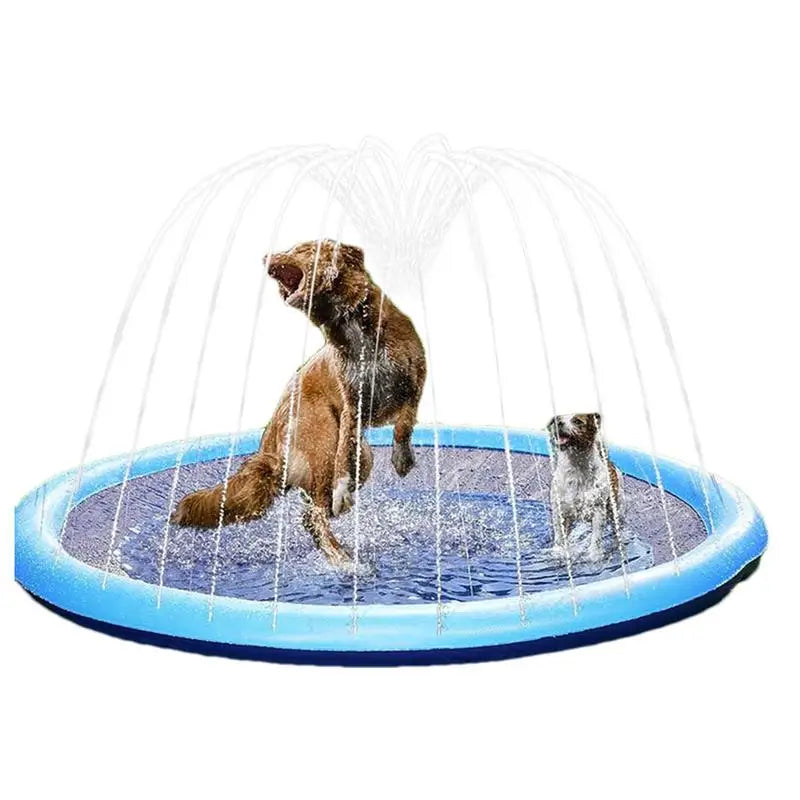 Inflatable Pet Water Sprinkler Pad - Interactive Cooling Pool for Dogs