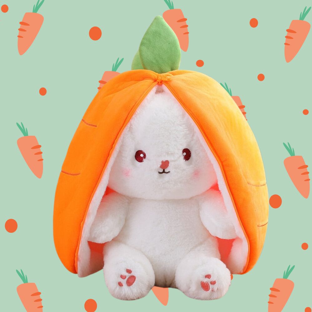 Strawberry Carrot Bunny Rabbit Stuffed Toy Plush
