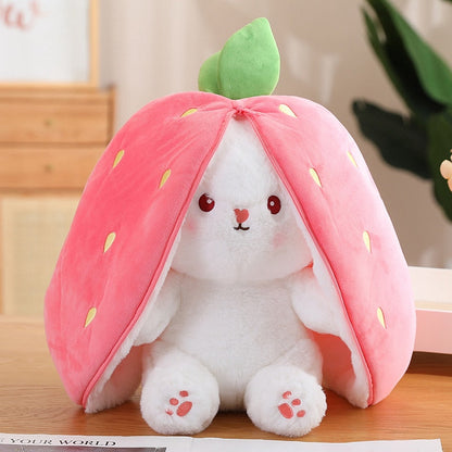 Strawberry Carrot Bunny Rabbit Stuffed Toy Plush
