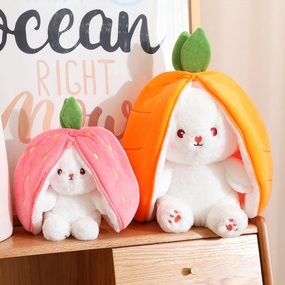 Strawberry Carrot Bunny Rabbit Stuffed Toy Plush