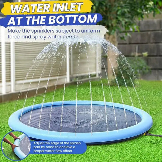 Inflatable Pet Water Sprinkler Pad - Interactive Cooling Pool for Dogs